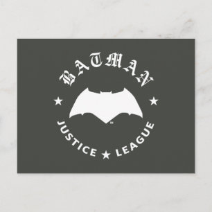 Justice League   Batman Retro Fladdermus Emblem Vykort