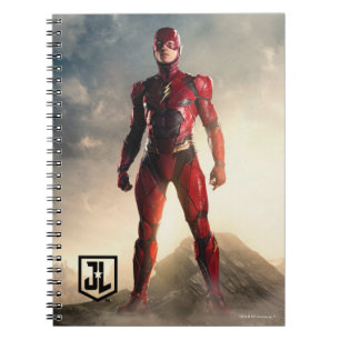 Justice League Blixten på batteriljfält Anteckningsbok Med Spiral