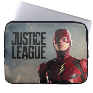 Justice League Blixten på batteriljfält Laptop Sleeve