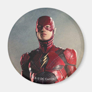 Justice League Blixten på batteriljfält Magnet