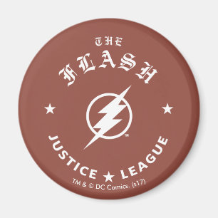 Justice League Blixten Retro-blixten Emblem Magnet