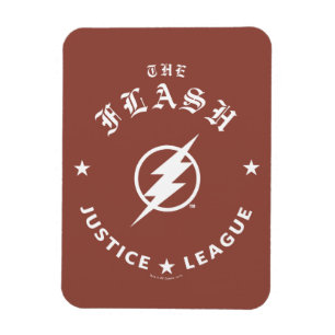 Justice League   Blixten Retro-blixten Emblem Magnet