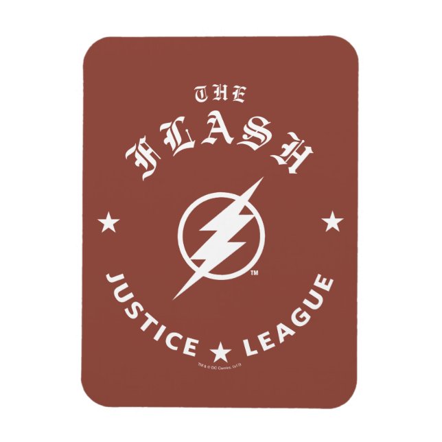 Justice League | Blixten Retro-blixten Emblem Magnet (Vertikal)