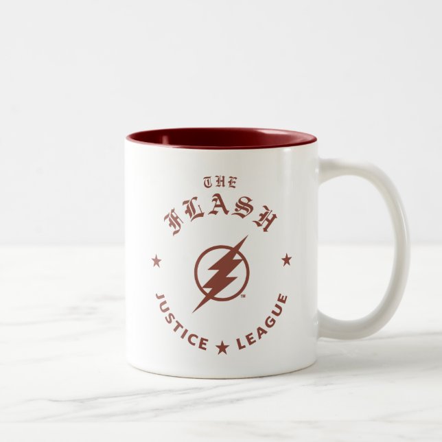 Justice League | Blixten Retro-blixten Emblem Två-Tonad Mugg (Höger)