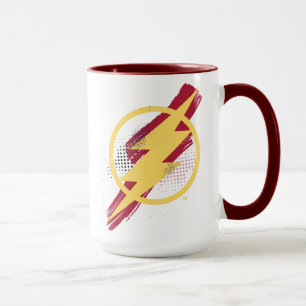 Justice League Blixtsymbol för pensel och raster Mugg
