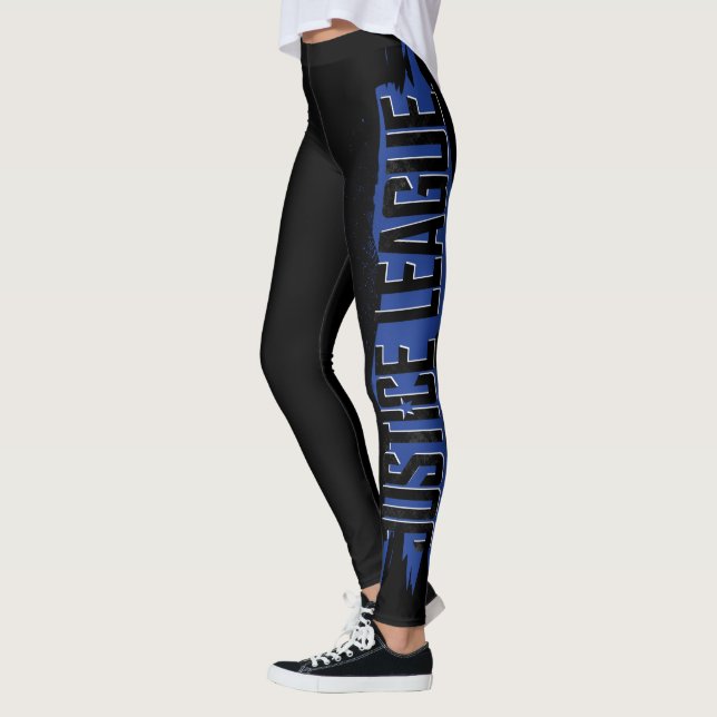 Justice League | Blue Stroke Justice League Logoty Leggings (Vänster)