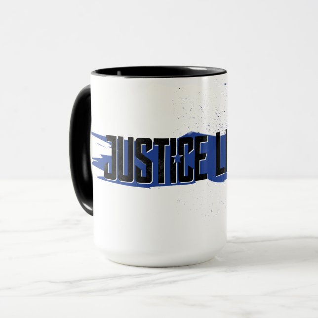 Justice League | Blue Stroke Justice League Logoty Mugg (Framsida vänster)