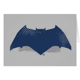 Justice League   Brush & Raster Batman Symbol Hälsningskort