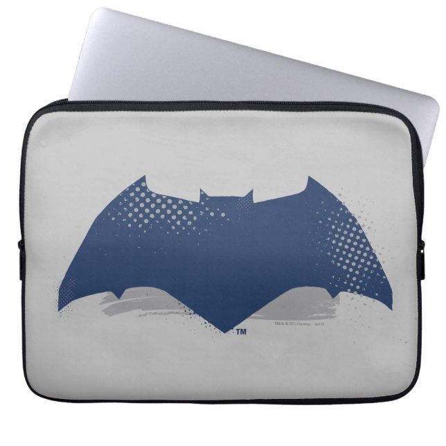 Justice League | Brush & Raster Batman Symbol Laptop Sleeve (Framsidan)