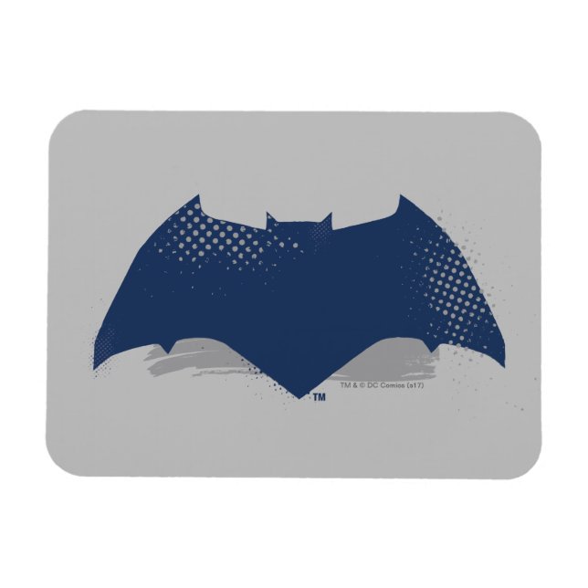 Justice League | Brush & Raster Batman Symbol Magnet (Horisontell)