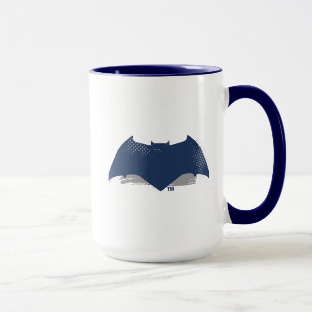Justice League | Brush & Raster Batman Symbol Mugg (Höger)