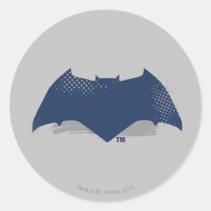 Justice League Brush & Raster Batman Symbol Runt Klistermärke