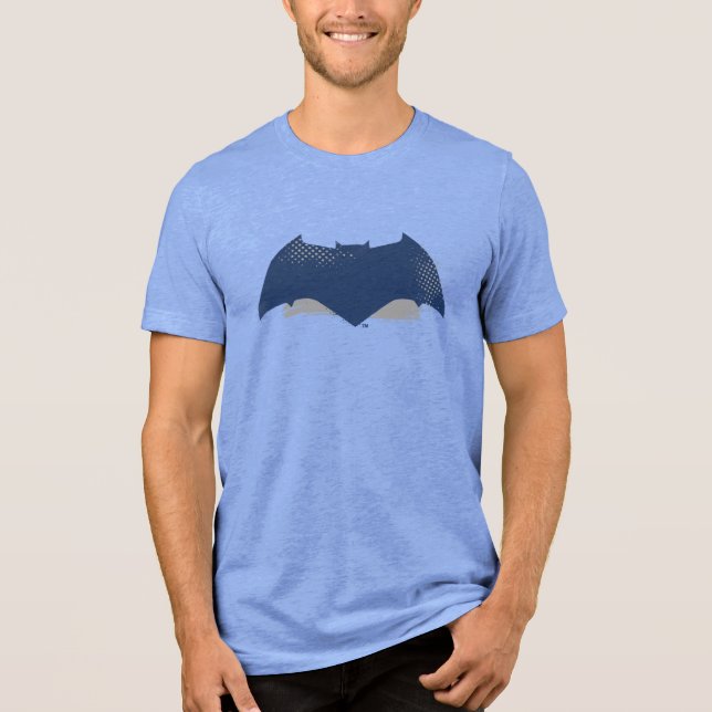 Justice League | Brush & Raster Batman Symbol Tee Shirt (Framsida)
