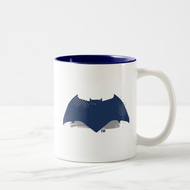 Justice League | Brush & Raster Batman Symbol Två-Tonad Mugg (Höger)