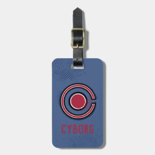 Justice League Brush & Raster Cyborg Symbol Bagagebricka