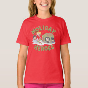 Justice League Chibi Deliving Presenter T Shirt