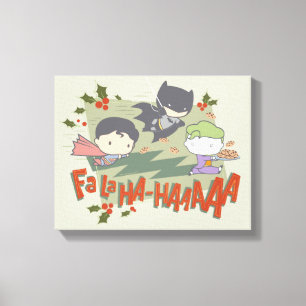 Justice League Chibi Helgdag Cookie Chase Canvastryck