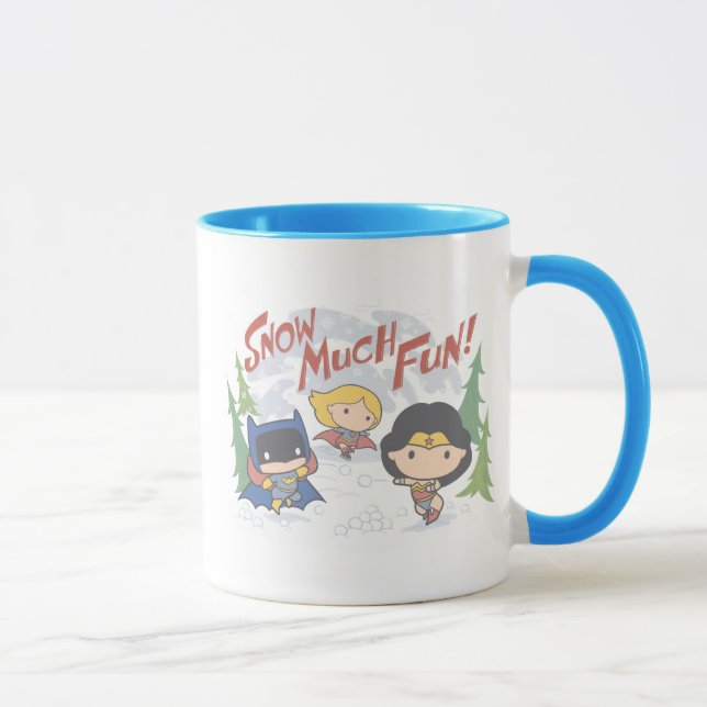Justice League Chibi Snowball Fight Mugg (Höger)