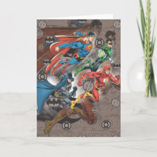 Justice League Collage Kort