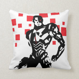 Justice League Cyborg Digital Noir Pop Art Kudde