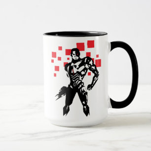 Justice League Cyborg Digital Noir Pop Art Mugg