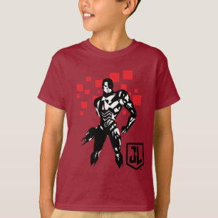 Justice League Cyborg Digital Noir Pop Art Tröja