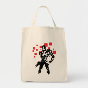 Justice League Cyborg Digital Noir Pop Art Tygkasse