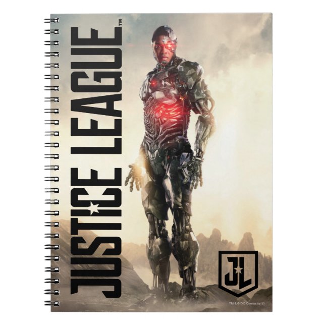 Justice League | Cyborg On Battlefield Anteckningsbok (Framsidan)