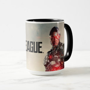 Justice League Cyborg On Battlefield Mugg