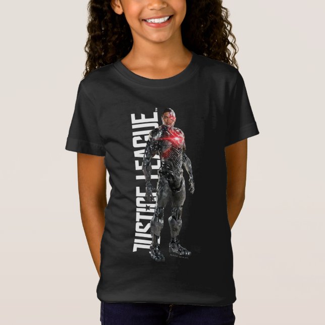 Justice League | Cyborg On Battlefield T Shirt (Framsida)