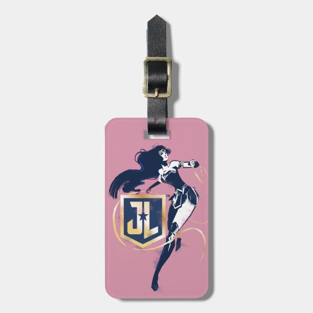 Justice League |  damm- och JL-ikon Bagagebricka (Vertikal Framsida)