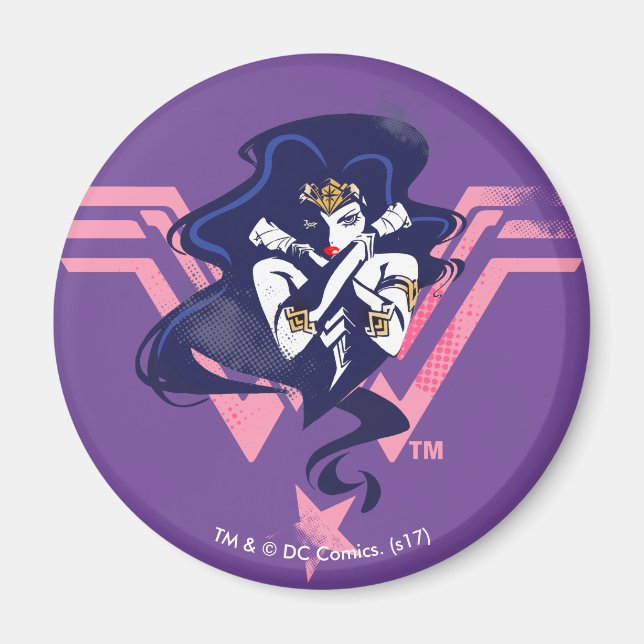 Justice League |  damm- och symbolisk filmkonst Magnet (Framsidan)