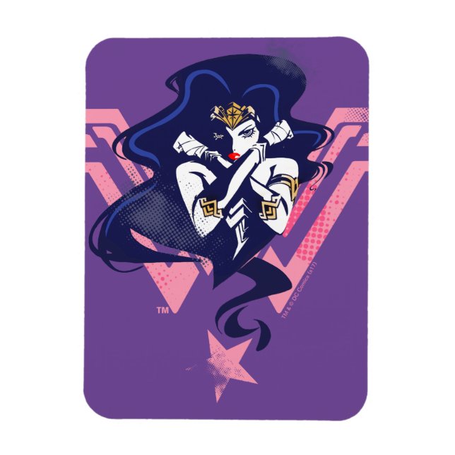 Justice League |  damm- och symbolisk filmkonst Magnet (Vertikal)