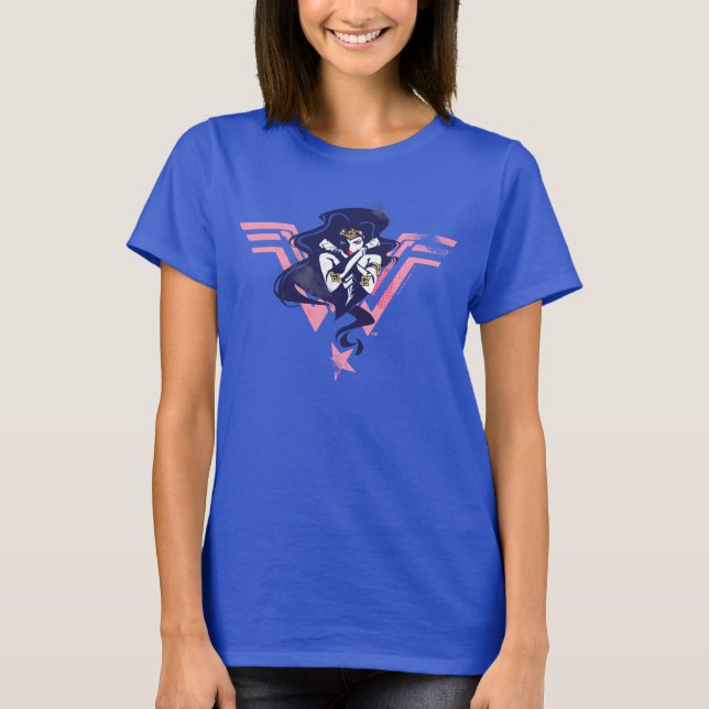 Justice League |  damm- och symbolisk filmkonst Tee (Framsida)