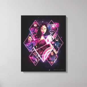 Justice League   Diamond Galactic Group Panels Canvastryck