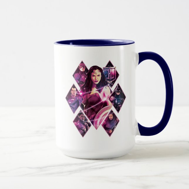 Justice League | Diamond Galactic Group Panels Mugg (Höger)