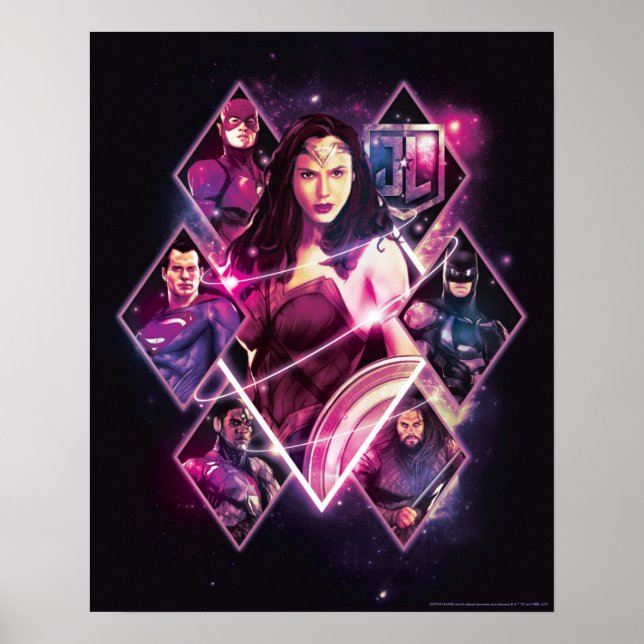 Justice League | Diamond Galactic Group Panels Poster (Framsidan)