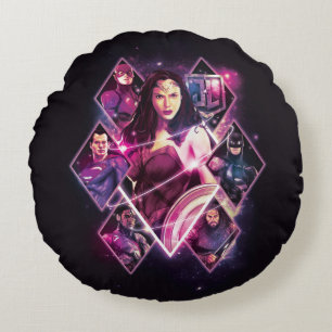 Justice League Diamond Galactic Group Panels Rund Kudde
