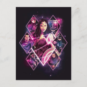 Justice League Diamond Galactic Group Panels Vykort