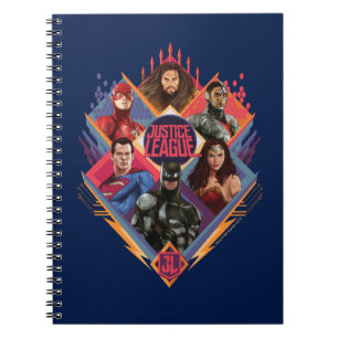 Justice League   Diamond Hatch Group Badge Anteckningsbok
