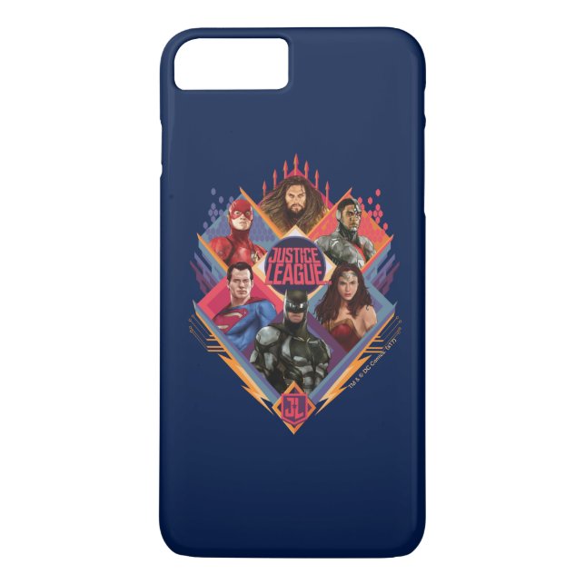 Justice League | Diamond Hatch Group Badge Case-Mate iPhone Skal (Baksida)