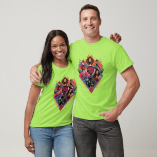 Justice League Diamond Hatch Group Badge T-shirt