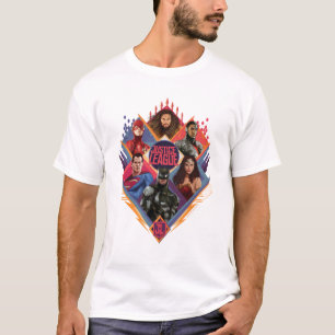 Justice League   Diamond Hatch Group Badge Tee