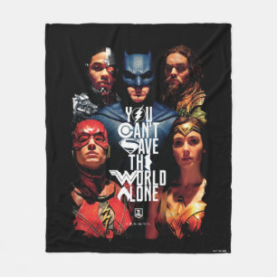 Justice League Du kan inte Spara Ensamen i värld Fleecefilt