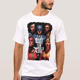 Justice League Du kan inte Spara Ensamen i värld Tee