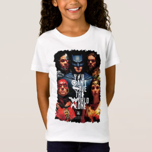 Justice League   Du kan inte Spara Ensamen i värld Tee Shirt