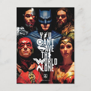 Justice League   Du kan inte Spara Ensamen i värld Vykort