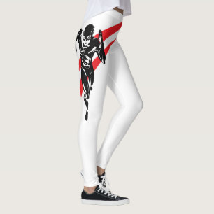 Justice League   Flash Running Noir-filmklipp Leggings