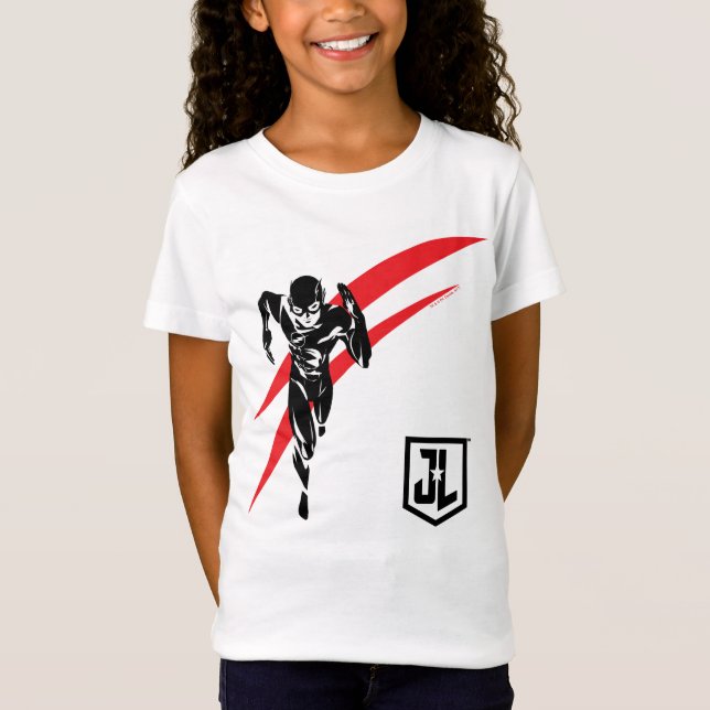 Justice League | Flash Running Noir-filmklipp T-shirt (Framsida)