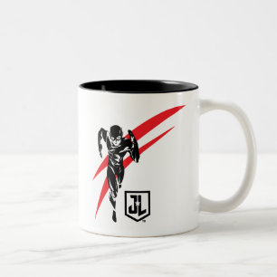 Justice League Flash Running Noir-filmklipp Två-Tonad Mugg